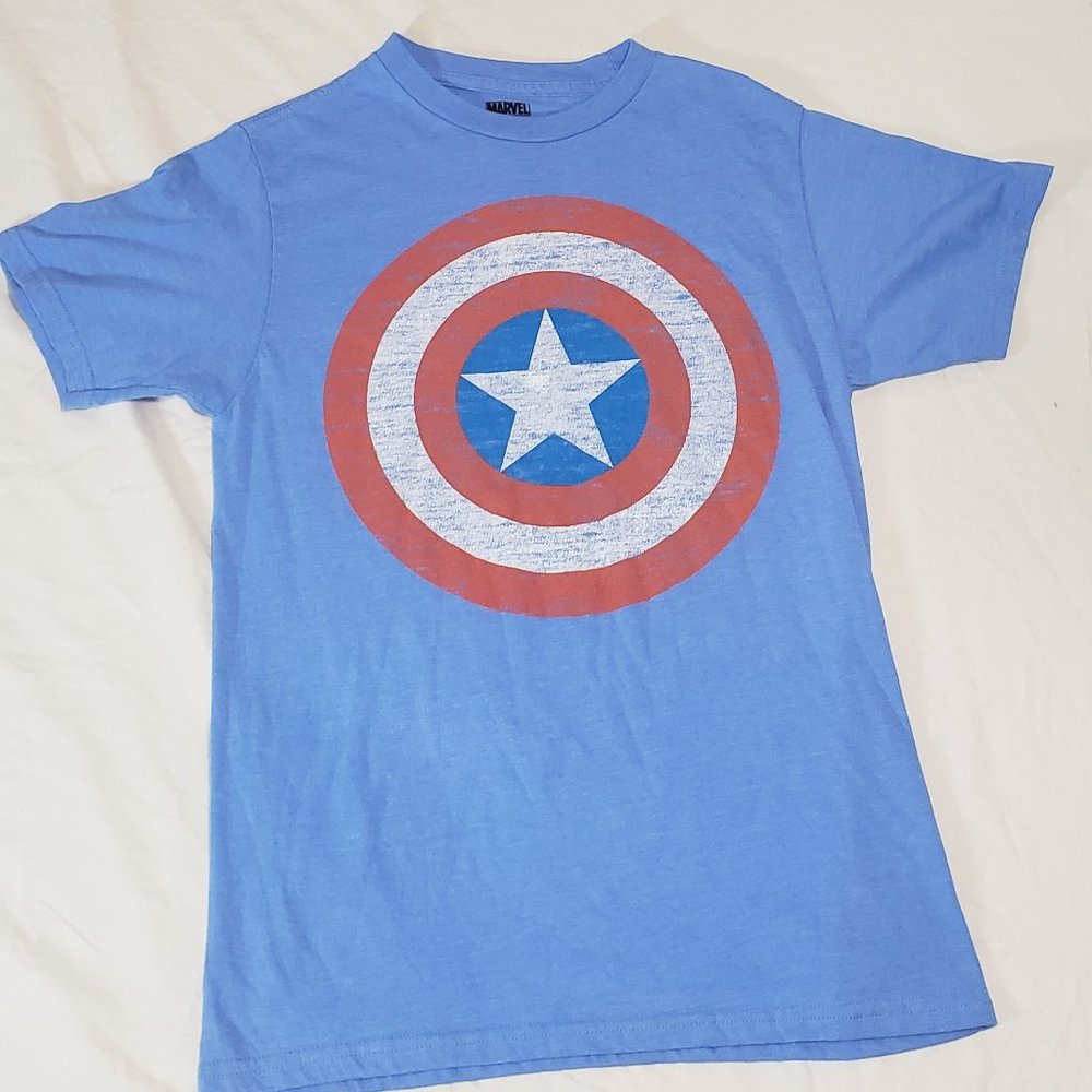 MARVEL CAPTAIN AMERICA MEN'S TEE SZ. XL